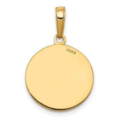 10k Round Saint Joseph Medal Charm