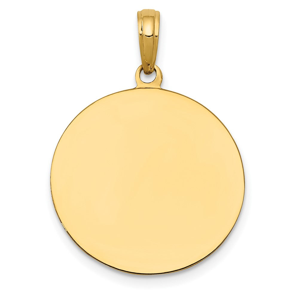 10k Round Saint Joseph Medal Pendant