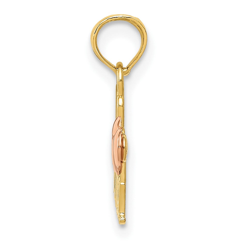 10k Two-Tone WE Heart NANA Charm