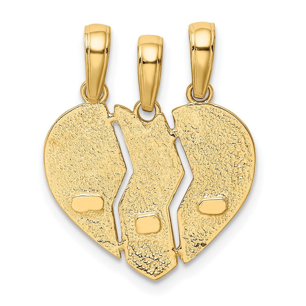 10K BIG SIS / MOM / LIL SIS 3-Piece Break-Apart Charm