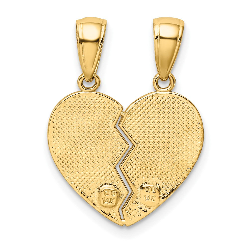 10k BIG SISTERE / LITTLE SISTER 2-Piece Break-apart Charm