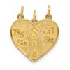 10k BIG SIS / SIS / LIL SIS 3-piece Break-apart Charm