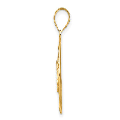 10k Polished Sun with Moon and Stars Charm