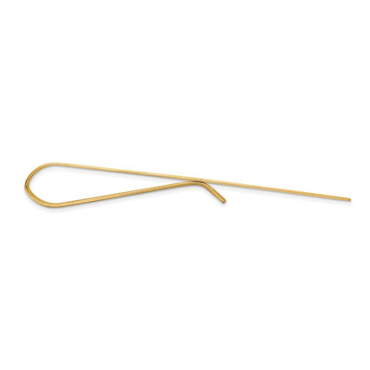 10k Mens Polished Tie Bar