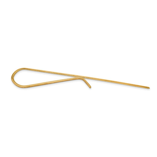 10k Mens Polished Tie Bar