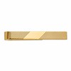 10k Mens Polished Grooved Engravable Tie Bar