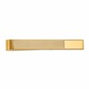 10k Men's Grooved Engravable Tie Bar