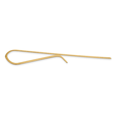 10k Men's Grooved Engravable Tie Bar