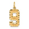 10ky Casted Medium Diamond-cut Number 9 Charm