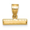 10ky Casted Medium Diamond-cut Top Charm