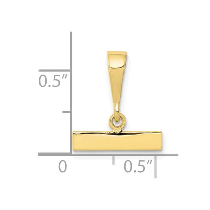 10ky Casted Medium Polished Top Charm