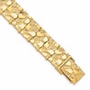 10k 15.0mm Nugget 7 inch Bracelet