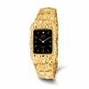 10k 27x47mm Black Dial Square Face 8 inch Nugget Watch