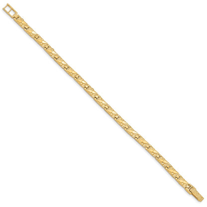 10k 5.5mm Nugget 7 inch Bracelet