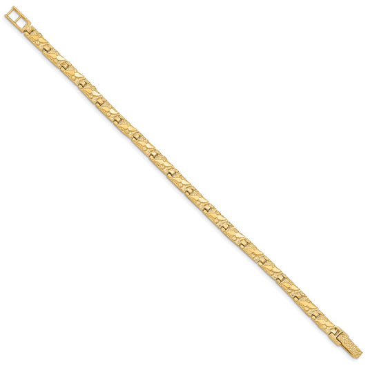 10k 5.5mm Nugget 8 inch Bracelet