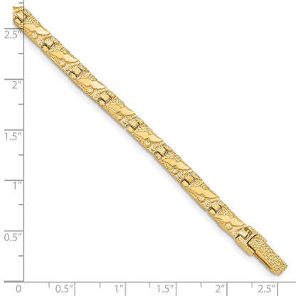 10k 5.5mm Nugget 8 inch Bracelet