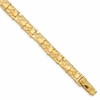 10k 7.0mm Nugget 8 inch Bracelet