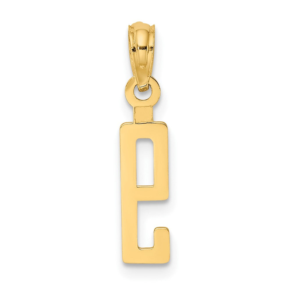 10k Small Number 9 Block Charm