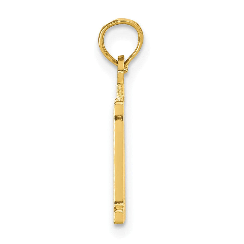 10k Small Number 11 Pendant