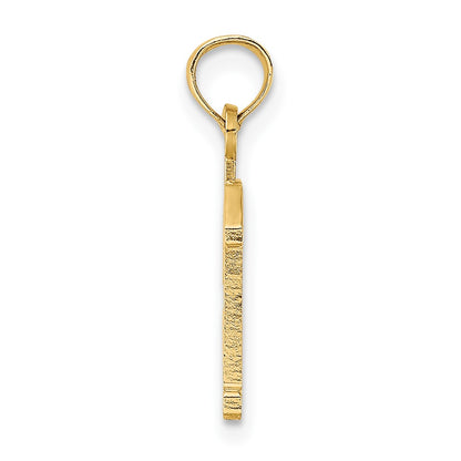 10k Small Number 13 Pendant