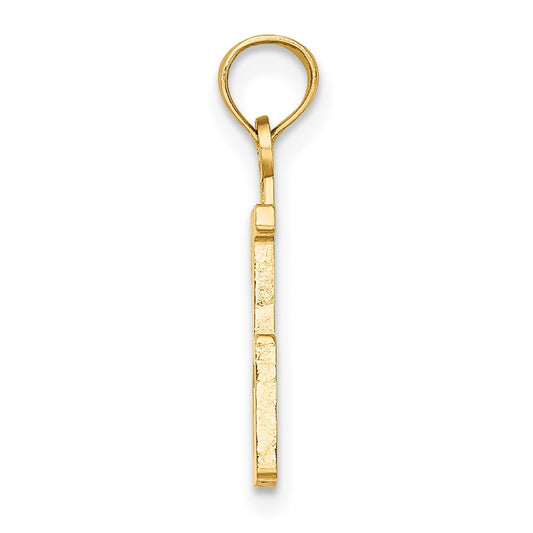 10k Small Number 25 Pendant