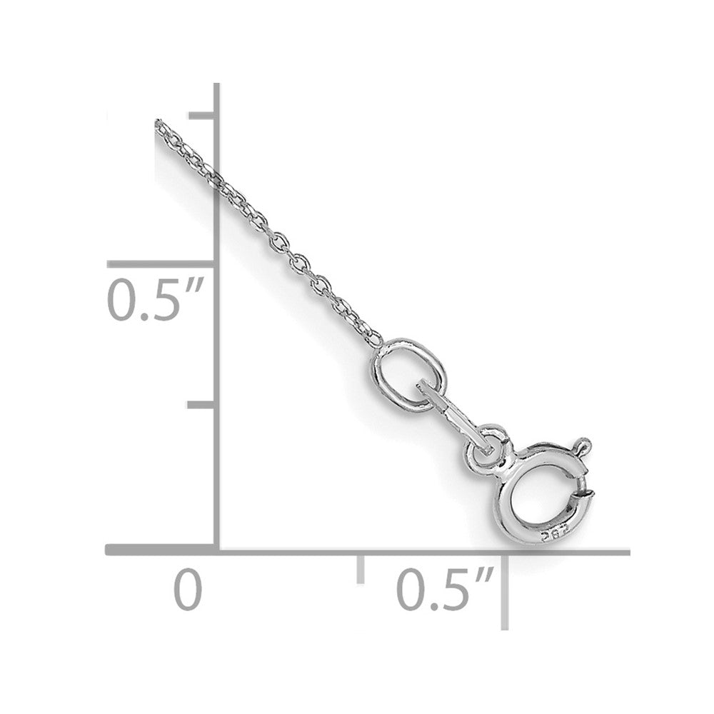 10k WG .6mm D/C Round Open Link Cable Chain Anklet