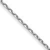 10k WG .8mm D/C Cable with Spring Ring Clasp Chain