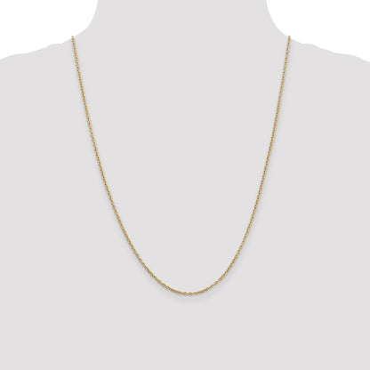10k 2mm Round Open Link Cable Chain