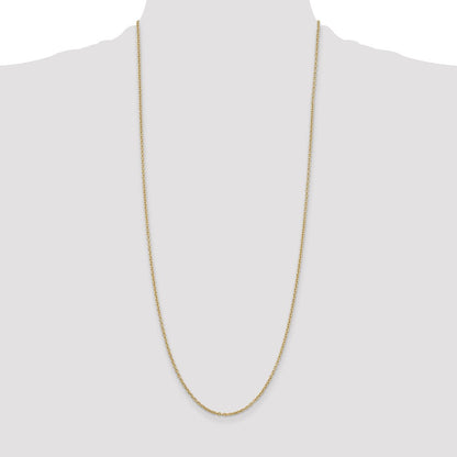 10k 2mm Round Open Link Cable Chain
