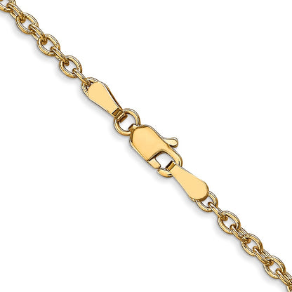 10k 2.4mm Round Open Link Cable Chain