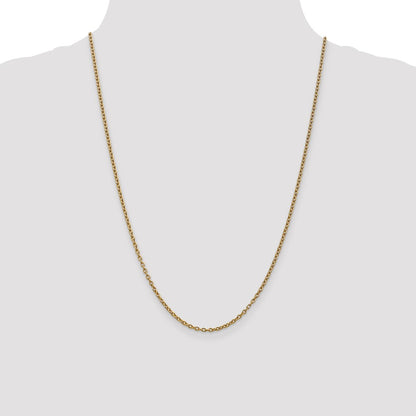10k 2.4mm Round Open Link Cable Chain
