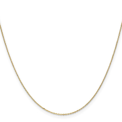 10k .8mm D/C Cable with Spring Ring Clasp Chain