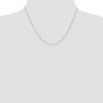 10k .8mm D/C Cable with Spring Ring Clasp Chain