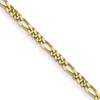 10k 1.25mm Flat Figaro Pendant Chain