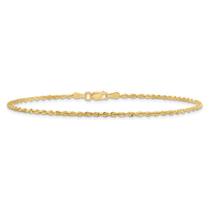 10k 1.85mm D/C Quadruple Rope Chain Anklet