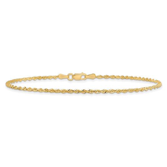 10k 1.85mm D/C Quadruple Rope Chain Anklet