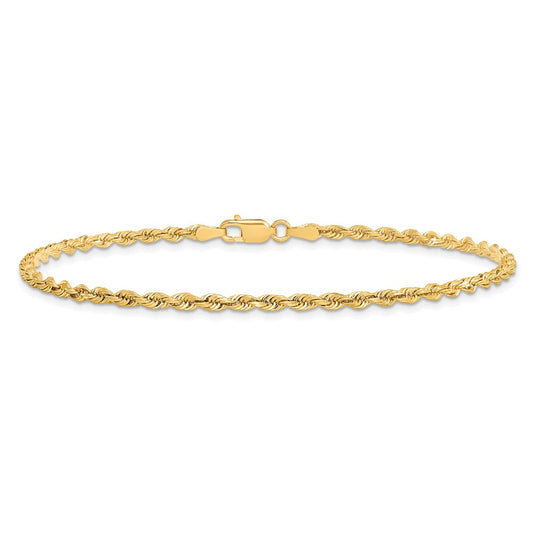 10k 2.75mm D/C Quadruple Rope Chain Anklet