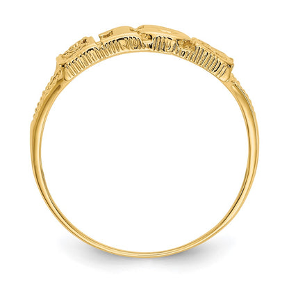 10k 15 with Hearts RING