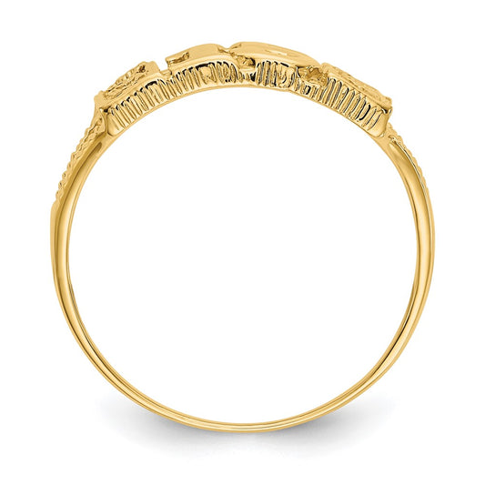 10k 15 with Hearts RING
