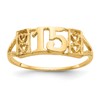 10k 15 with Hearts RING