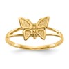 10k Butterfly Size 5 Baby / Childs Ring