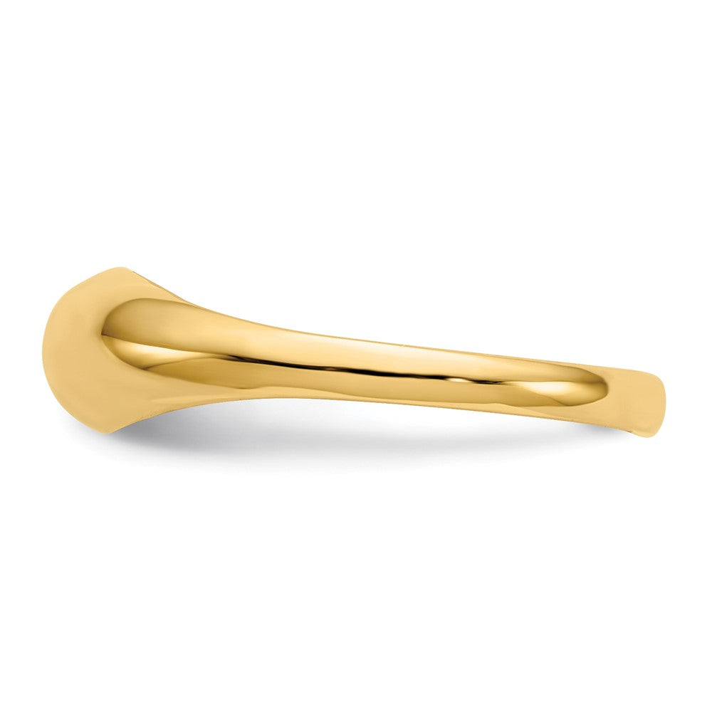 10k Polished Dome Size 6 Ring
