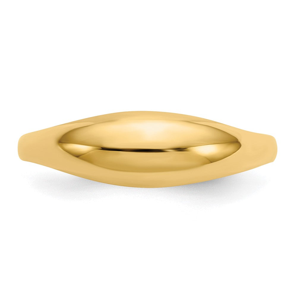 10k Polished Dome Size 6 Ring