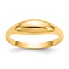 10k Polished Dome Size 6 Ring