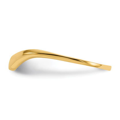 10K Polished Wave Dome Ring