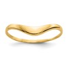 10K Polished Wave Dome Ring