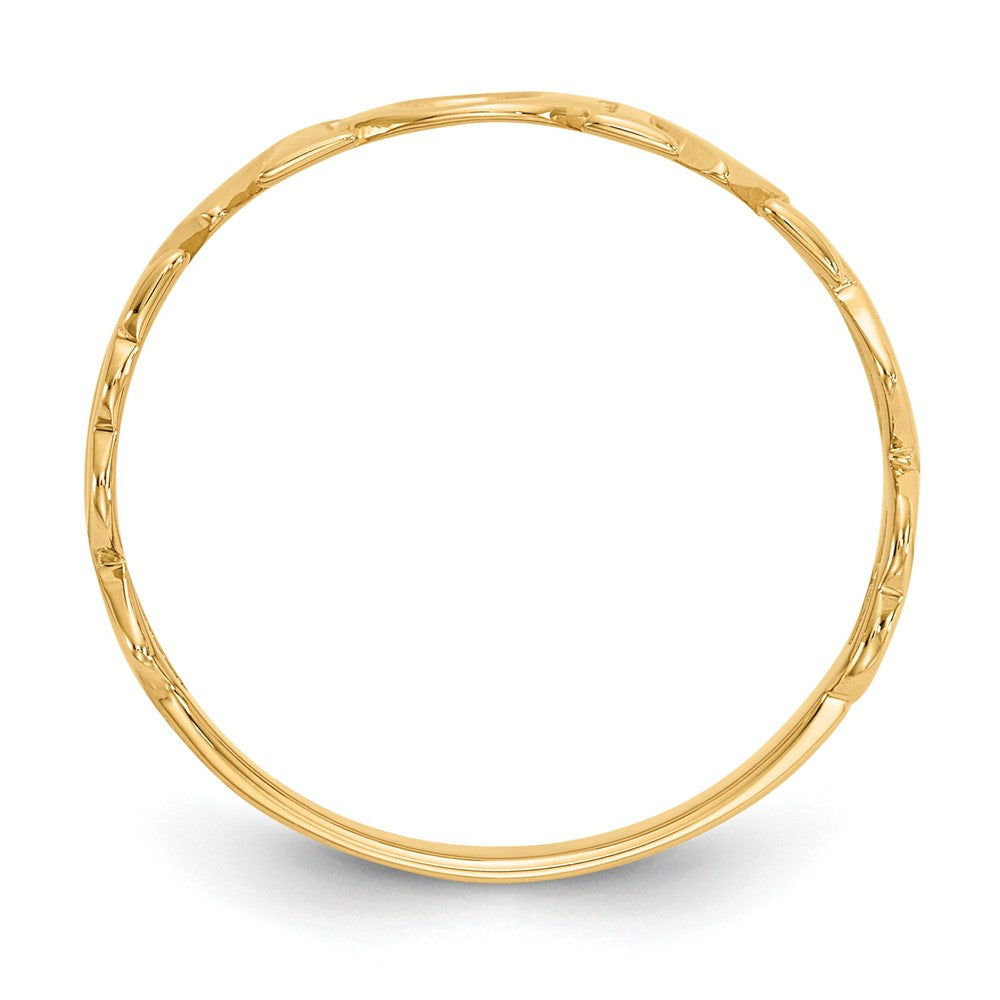 10K Polished MOM Ring