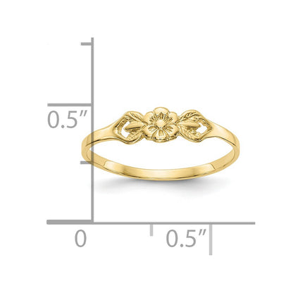 10K Flower Size 5 Baby / Childs Ring