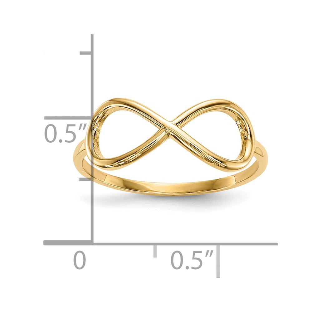 10K Polished Infinity Ring