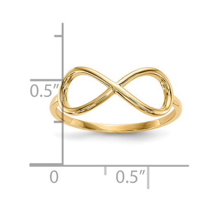 10K Polished Infinity Ring